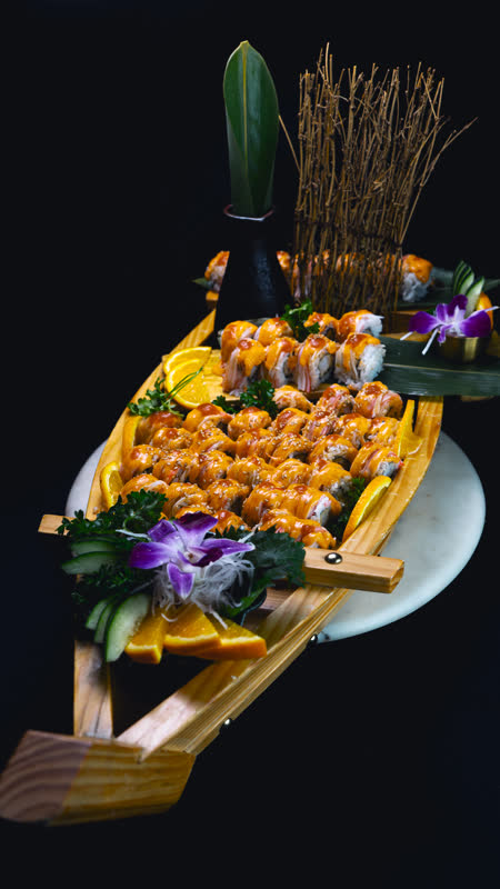 Signature sushi boat platter